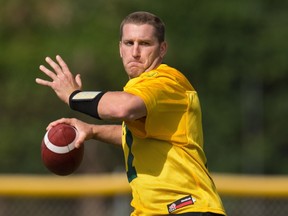 Eskimos' quarterback Thomas Demarco (17) sets up to throw a pass during the mini-camp at Historic Dodgertown in Vero Beach on Sunday, April 17, 2016.