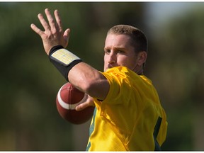 Eskimos' quarterback Thomas Demarco (17) sets up to throw a pass during the mini-camp at Historic Dodgertown in Vero Beach on Sunday, April 17, 2016. Photo by Hobie Hiler