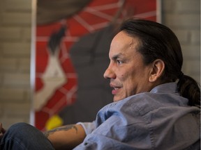 Artist Wayne Ashley, photographed in March 2015. Ashley has made several art pieces referencing recent murders and missing and murdered Aboriginal women.