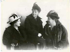 Emily Murphy, at right, was appointed a police magistrate in 1916.