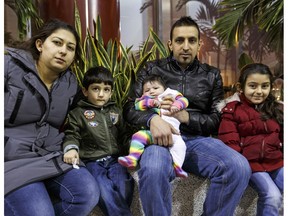Mahmoud El Annan from Lebanon with his wife Maysaa and children Abbas, 3, Kadinje, 4, and baby daughter Ezabella. Mahmoud El Annan had been facing deportation.