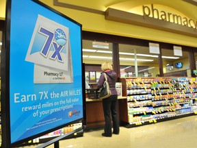 The Alberta College of Pharmacists has won an appeal that will enable it to ban rewards programs such as air miles and shoppers optimum points when selling prescription drugs.
