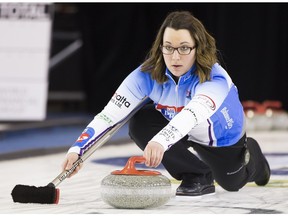 SHEROOD PARK, AB.-- Val Sweeting  preparing for the Champions Cup at the Sherwood Park Arena on April 26, 2016 .  Greg Southam-Postmedia Network