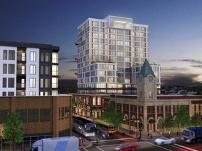 Artist rendering of the Mezzo 16-storey rental tower off Whyte Avenue.