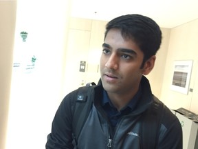 Kabir Nadkarni with the Edmonton Youth Council wants council to install solar panels on City Hall.