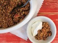 Apple and Pear Granola Breakfast Crisp is in Julie Van Rosendaal's new book, Out of the Orchard.