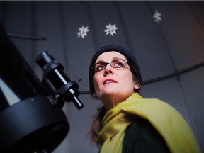 Christine Lesiak, creator and star of the he Object of Constellations, a version of The Little Prince at the U of A's Astronomical Observatory.