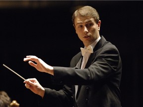 American conductor Jayce Ogren, who made his debut with the Edmonton Symphony Orchestra on Friday and Saturday.