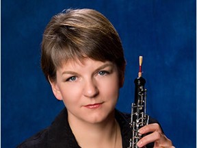 Lidia Khaner, Principal Oboe of the Edmonton Symphony Orchestra, who was a featured soloist in the Alberta Baroque Ensemble's concert on Sunday.
