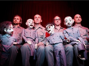 Fujiya & Miyagi, a group of musicians (and their dummies) from Britain.