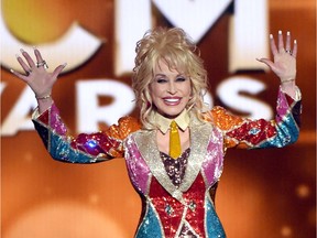 Honoree Dolly Parton accepts the Tex Ritter Award onstage during the 51st Academy of Country Music Awards at MGM Grand Garden Arena on April 3, 2016 in Las Vegas, Nevada.