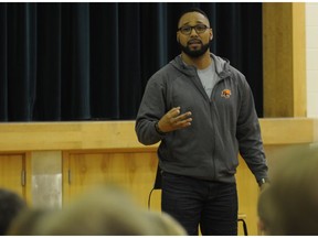 Former CFL player J.R. LaRose will be part of a two-day symposium aimed at shining a light on human rights violations, gender-based violence, race and poverty.