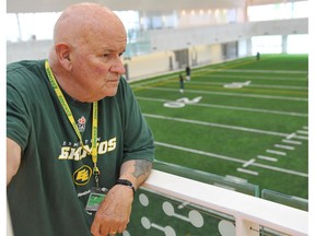 EDMONTON, AB. JUNE 5,  2012 -Day 2 of the Edmonton Eskimos training camp at the Commonwealth fieldhouse. Running back Cory Ross wears #34 and shots of guest coach Bill MacDermott.  (EDMONTON JOURNAL,SHAUGHN BUTTS)