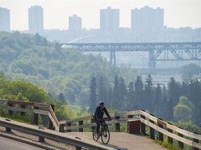 Smoke from wildfires burning to the north and west of Edmonton is affecting air quality.