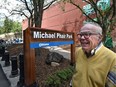 A pocket park has been named after former city councillor Michael Phair.