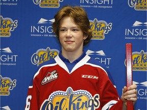 Edmonton Oil Kings first round draft pick Liam Keeler.