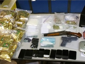 Edmonton Police seized $94,000 in various drugs, firearms and paraphernalia seized over the weekend.