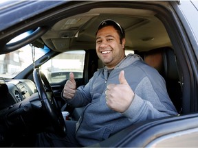 Mohamad Mahfouz of Edmonton was one of the first wave of wildfire evacuees trapped north of Fort McMurray allowed to pass through the city on Friday, May 6, 2016.