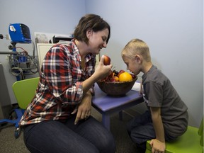 Andrea Ballas and son William took part in a study that suggests  Infants whose mothers eat more fruit during pregnancy do better developmentally.