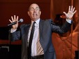 In this Nov. 4, 2015 file photo, Jerry Seinfeld performs at the David Lynch Foundation Benefit Concert at Carnegie Hall in New York.