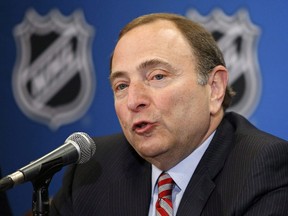 NHL commissioner Gary Bettman.