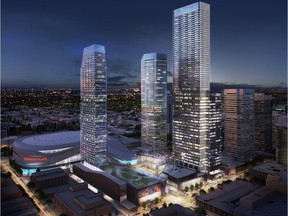 Rogers Place arena in the Ice District in Edmonton