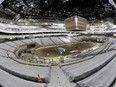 The interior of the under construction Rogers Place arena on Sunday May 29, 2016.