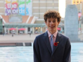 Cameron Somerville, vice-chairman of the City of Edmonton Youth Council, has been advocating for the city's voting age to be lowered to 16.