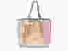 Rose gold tote from Simons.