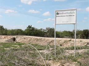 A 2012 photo of the entrance to Bedford Biofuel's pilot project in Kenya's Tana Delta.