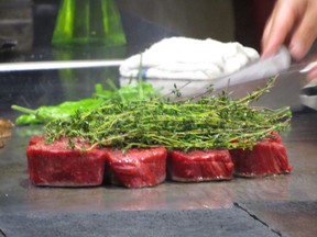 This Wagyu Beef Filet Mignon is from Tetsu Teppan Grill in Las Vegas.