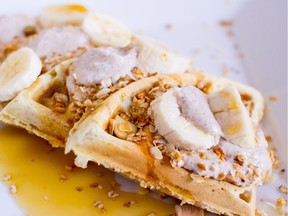 The soon-to-open downtown Edmonton quick service restaurant, KB and Co. will serve plant-based food, including waffles.
