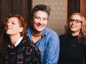 Singer-songwriters Neko Case, left, k.d. lang, and Laura Veirs are releasing an album as case/lang/veirs.