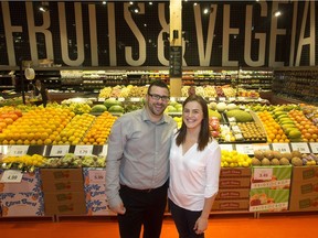 Chad McDowell and Alyssa McDowell in their Loblaws CityMarket, 12060 104 Avenue. The store will hold its grand opening on Friday.