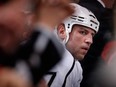 GLENDALE, AZ - DECEMBER 26:  Milan Lucic #17 of the Los Angeles Kings watches from the penalty box during the first period of the NHL game against the Arizona Coyotes at Gila River Arena on December 26, 2015 in Glendale, Arizona.  (Photo by Christian Petersen/Getty Images)