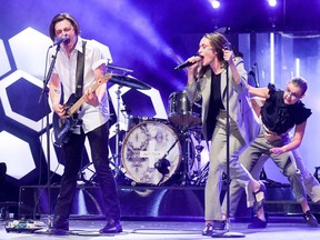 July Talk performs at the 2016 iHeartRADIO MuchMusic Video Awards at MuchMusic HQ on June 19, 2016 in Toronto, Canada.