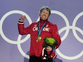 Skeleton gold medallist Jon Montgomery celebrated on the podium during the 2010 Olympics in Vancouver, the last time the Games came to Canada. Calgary is exploring a bid for 2026 and Edmonton might be interested in joining the cause.