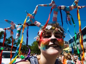 The Edmonton Pride Festival parade in Old Strathcona on June 4, 2016.