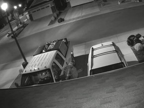 After his Ford F350 was broken into a month ago, Summerside resident Ken Holt installed a surveillance camera on his garage to monitor his work truck. Early on Monday morning that CostCo purchase paid off when it captured a man rummaging through the centre console of his vehicle parked in front of his home.