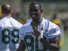 Bryant Mitchell. Eskimos Fan Day at Clark Park featured a team practice and then an autograph session with the players.