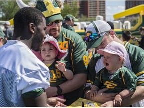 Receiver Jacoby Ford wasn't making new friends with the kids in the autograph line. Eskimos Fan Day at Clark Park featured a team practice and then an autograph session with the players.