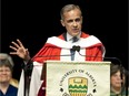 Bank of England governor Mark Carney received an honorary doctorate Tuesday from the University of Alberta.