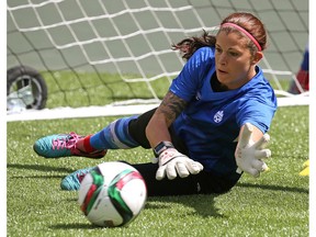 Stephanie Labbé, goalkeeper for the Canadian women's soccer team headed to the Rio Olympics in August, was named as one of 15 ambassadors for the Always "Like a Girl" campaign