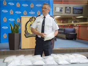 The Edmonton Drug and Gang Enforcement (EDGE) unit made the largest methamphetamine bust in their history during a traffic stop Wednesday.