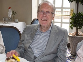William MacKay enjoying Father's Day in 2011.