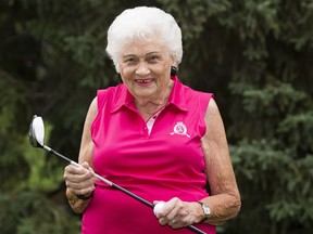 Lois Payne, 90, will be competing in next week's Edmonton Ladies Amateur at the Derrick. (Greg Southam-Postmedia)