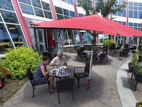 Café Bicyclette offers wonderful food on a patio year-round.