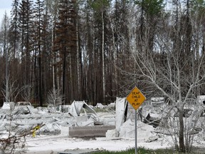 The destroyed Thickwood neighbourhood in Fort McMurray.