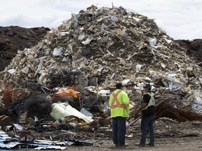 A pile of scrapped refrigerators at the Regional Municipality of Wood Buffalo Landfill, in Fort McMurray.