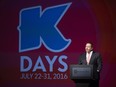 Northlands President and CEO Tim Reid takes part in the media launch of K-Days at the Edmonton Expo Centre on June 20, 2016.